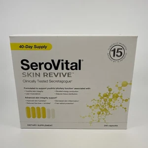 SeroVital Skin Revive 40 Day Supply 240 Capsules Healthy Aging Revitalized Skin - Picture 1 of 4