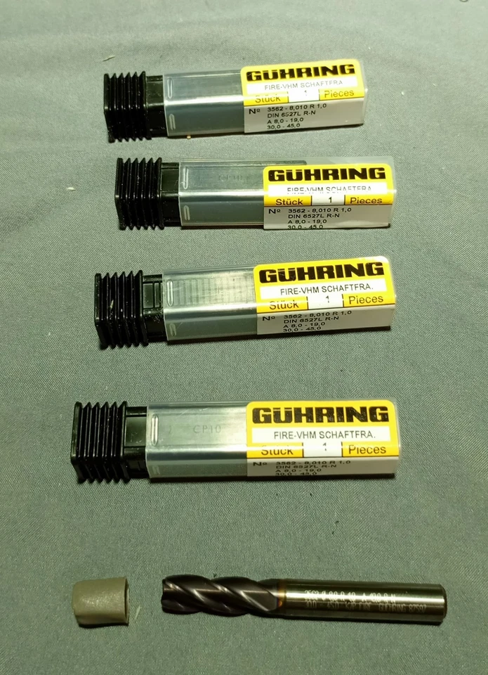 Lote de 5 Guhring 3562-8.010 R 1,0 Foto 1 de 3