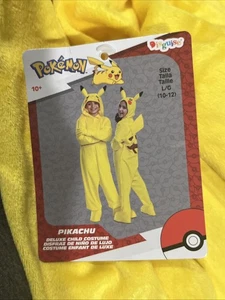 Costume Travestimento Pokémon Pikachu Deluxe Bambino - Taglia Bambino Large (10-12) - Nuovo - Foto 1 di 2