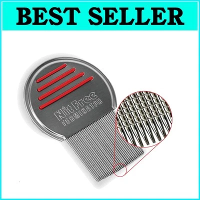 Terminator Lice Comb - 6-Pack Stainless Steel Professional Lice Treatment Set - Image 1 of 4