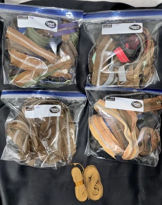 Винтажный металлический молнии лот 1930-1980 ретро одежды коготь ключ YKK идеальное разнообразие - Изображение 1 из 4