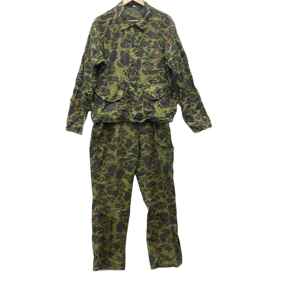 Vintage RedHead Duck Frog Camo Jacket Shirt Pant Set Camo Medium-large Hunting - Image 1 of 4