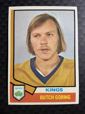 Butch Goring #74 1974-75 Topps Los Angeles Kings - Image 1 of 2