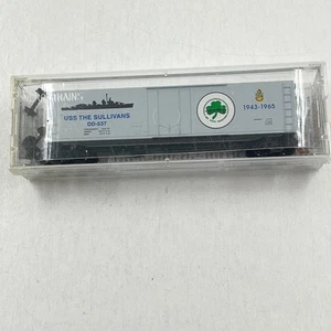 Micro Trenes Escala N USS The Sullivans Navy Series #7 DD-537 Box Car # 03800407 - Imagen 1 de 6
