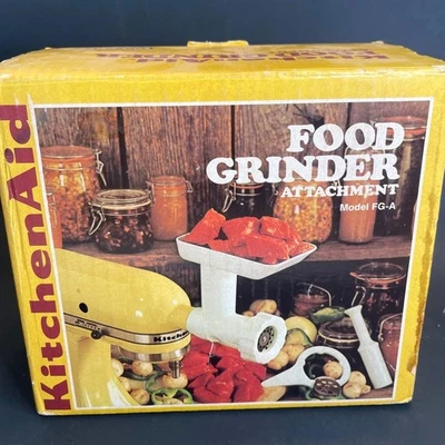 Food Grinder Attachment KitchenAid FG-A Parts 4-Bladed Knife Grinder Plates READ - Image 1 of 4