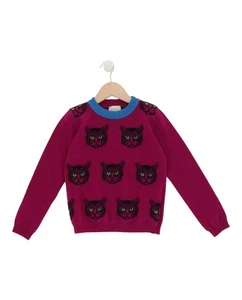 Gucci Girls Mystic Cat Wool Sweater - Picture 1 of 2