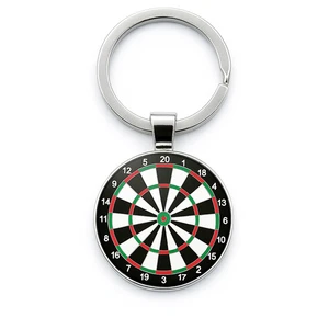 Dartboard Keyring – Round Metal Keychain Gift for Darts Fans & Players - Picture 1 of 1