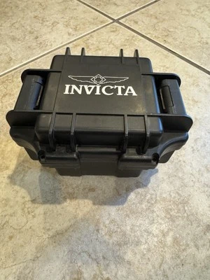Invicta Black Empty Watch Box Collector Diver Case One Slot Impact Resistant - Image 1 of 4