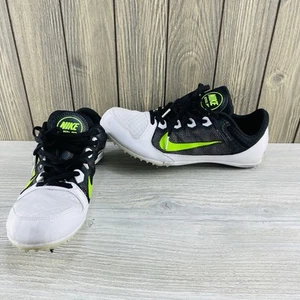 Nike Men’s Running Track Spikes Shoes Size:10 Zoom Rival MD 7 Low White - Picture 1 of 16