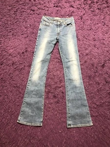 Miss sixty Basic Italy Distressed Blue Denim Jeans Hose Y2K 28 Mädchen Faded Rare - Bild 1 von 18
