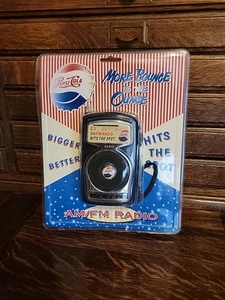VTG NOS 1997 Pepsi Cola AM FM Radio Portable More Bounce To The Ounce Soda - Picture 1 of 8