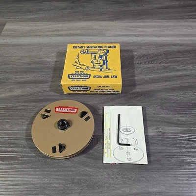 Cepilladora de superficies giratoria Craftsman 2951 modelo 605.29510 para sierra de brazo radial Accra Foto 1 de 4