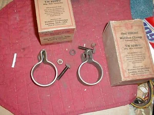 NOS MOPAR 1951-58 EXHAUST CLAMPS VARIOUS 8 CYLINDERS - Picture 1 of 1