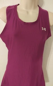 UNDER ARMOUR Shirt Woman Heat Gear Fushia Pink SZ SM - Picture 1 of 9