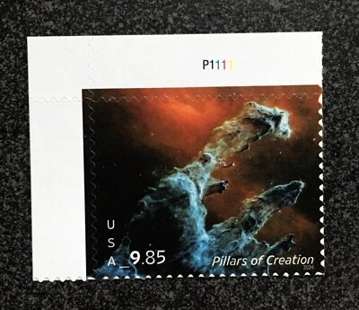 2024USA $9.85 #5827 Pillars of Creation - Plate Number Single - Priority   Mint - Image 1 of 2