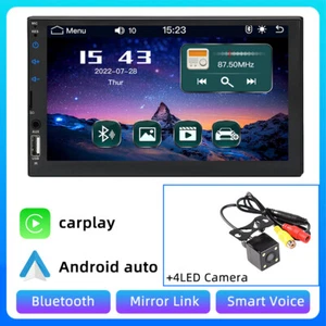 Lettore MP5 FM touch screen 7'' autoradio stereo BT mirroring + fotocamera 2DIN - Foto 1 di 12