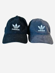 Adidas Trifolio Logo Papá Sombreros X2 Ajustable Correa Gorra Retro Hombres Mujeres Tapas - Imagen 1 de 12