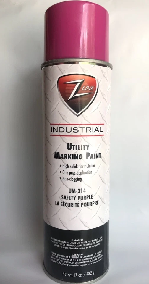 Z-Line Utility Inverted Spray Paint: Safety Purple (2-Case/24-Cans) - Image 1 of 1