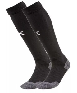 Puma Kneehigh Team Liga Socks Black/White 703438-03 Men's Size 7-9 Standard Fit - Picture 1 of 6