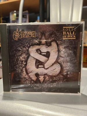 Saxon Solid Ball Of Rock CD 1990 Charisma – 91672-2 [Original] NWOBHM METAL RARE - Image 1 of 4