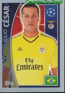 162 JULIO CESAR BRAZIL BENFICA STICKER CHAMPIONS LEAGUE 2016 TOPPS - Picture 1 of 1