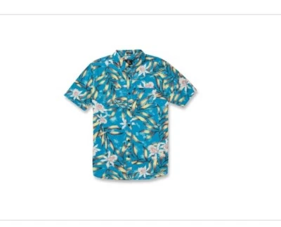 Volcom Men's Tropical Hideout Short Sleeve Button Down Shirt Size Small - Image 1 of 4