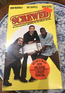 Screwed ( VHS, 2000 ) Sealed Norm MacDonald Dave Chappelle Danny DeVito NEW