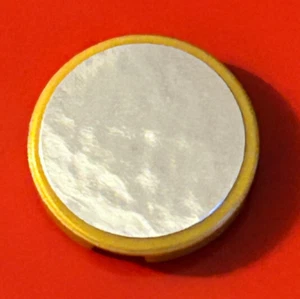 Lego runde 2x2 Fliese mit Spiegel Sticker pearl gold 4150 14769 rund - Bild 1 von 2