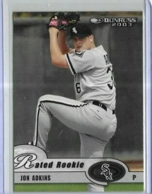 2003 Donruss #44 Jon Adkins Chicago White Sox Rated Rookie - Image 1 of 2