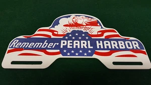 WW2 Remember Pearl Harbor Japanese Zero License Plate Topper - Picture 1 of 4
