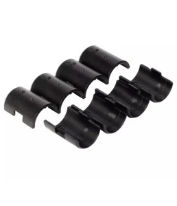HSS Draht Regal Schloss Clip, passt 3/4" Poldurchmesser, schwarz, 8er Pack - Bild 1 von 4