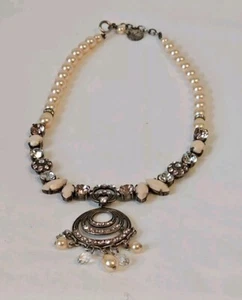Reminiscence Kristall/Strass Glitter Halskette/Collier Neuwertig - Bild 1 von 8