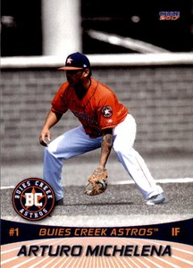 2017 Buies Creek Astros Choice #15 Arturo Michelena Venezuela VZ Baseball Card