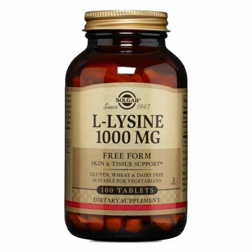 L-lisina 1000 mg 100 comprimidos de Solgar Foto 1 de 1
