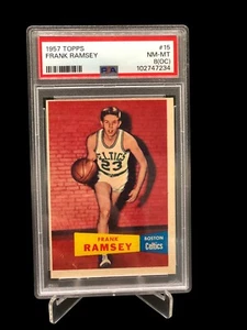 FRANK RAMSEY 1957 TOPPS PSA 8 (OC) #15 HOF CELTICS ROOKIE CARD. - Picture 1 of 2