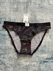 ¡NUEVO CON ETIQUETAS! Bikini Gilly Hicks Black and Rainbow Pride BLM estilo pequeño - Imagen 1 de 4