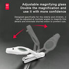 Nail Clipper With LED Magnifying Glass For The Elderly Practical Anti-splash