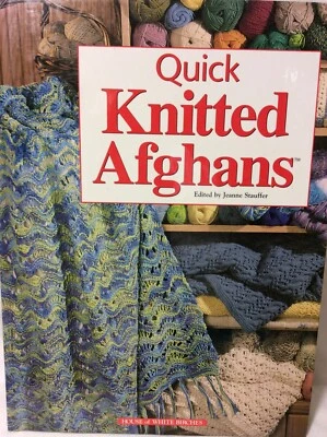 “Quick Knitted Afghans” Pattern Book Jeanne Stauffer - Image 1 of 2