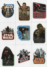 2015 Star Wars Journey to The Force Awakens Cloth Sticker Cards #1-9 YOU-PICK NM