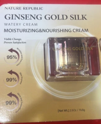 NATURE REPUBLIC Ginseng Royal Silk Watery Cream 60ml Premium Gold Skin Care NEW - Image 1 of 4