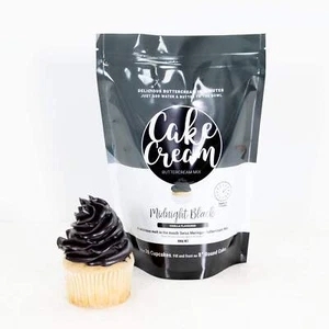 Cake Cream Buttercream Mix Midnight Black 400g - Picture 1 of 1