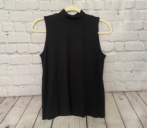 Rag & Bone Womens XS Black Sleeveless High Neck Soft Top - Picture 1 of 5