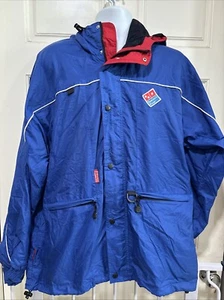Vintage Domino’s Pizza Delivery Driver Employee Windbreaker Jacket Size Medium - Picture 1 of 16
