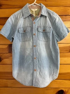 Matilda Jane Home for Dinner Shirt EUC Boys Joanna Gaines Camp MJC Size 8 - Picture 1 of 3