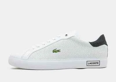 Lacoste Powercourt 2.0 Trainers White Leather Mens