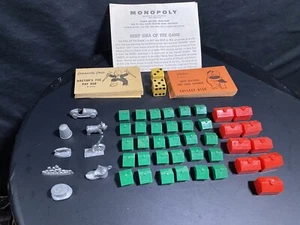 1961 LOT Monopoly Replacement Pieces - Picture 1 of 17