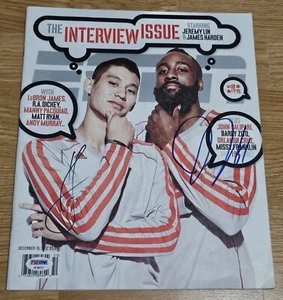 James Harden & Jeremy Lin Signed Houston Rockets ESPN Magazine PSA/DNA - Picture 1 of 2