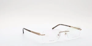 Airlock Prestige 203 713 Rectangle Gold Havana Unisex Eyeglasses 53mm - Picture 1 of 7