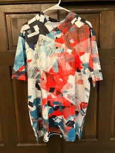 YATTA Golf Polo Men's Golf Shirt.....XXL...Wicking, Stretch .....Abstract Design - Picture 1 of 4