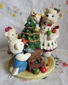 BEARLY STARTED  NORTH POLE BEARS FIGURINE COLLECTION BY TOM NEWSOM   - Picture 1 of 1